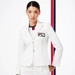 🎉HOST PICK🎉FILA X Brooks Brothers Women's Seersucker Office Siren Jacket
